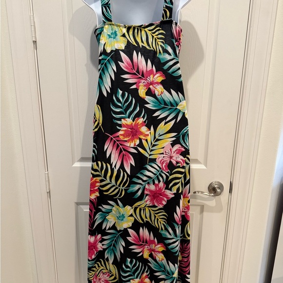 Floral Maxi Dress with Tropical Print Size Extra Small - Picture 2 of 7